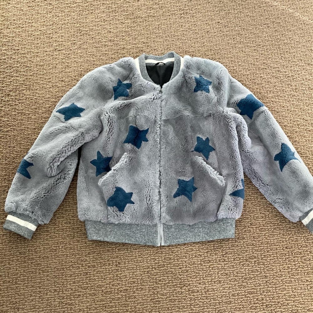Peri Luxe Rabbit Fur Bomber Jacket